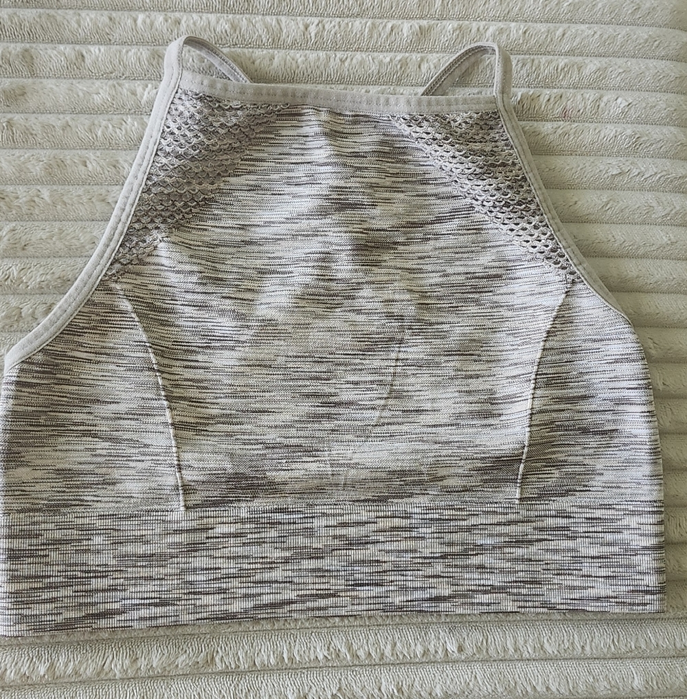 Aerie intimate and sportswear High Neck Mesh Sports Bra
